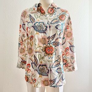 💮Chico’s Floral Print Women's Top